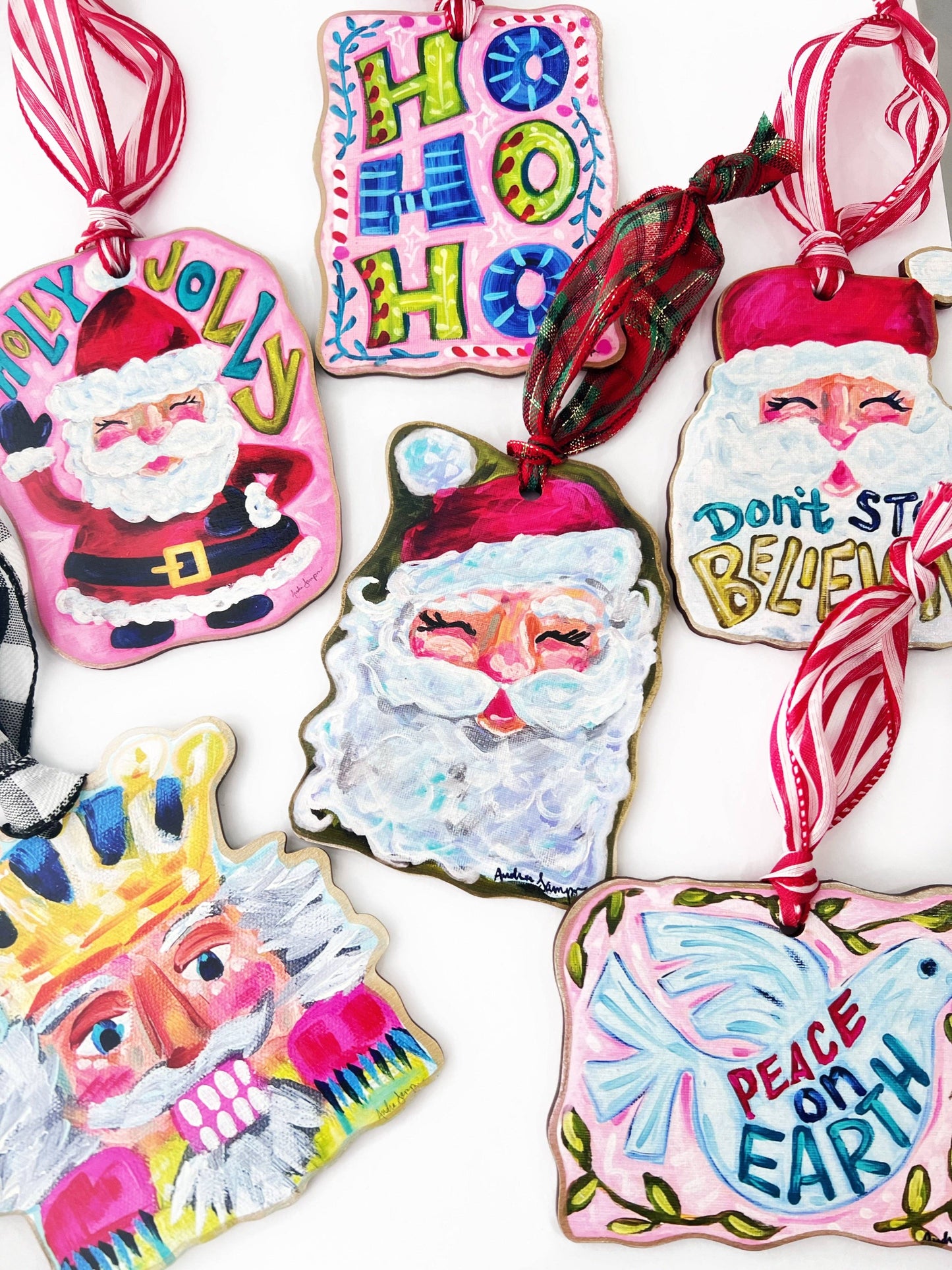 Don't Stop Believin' Santa Ornament