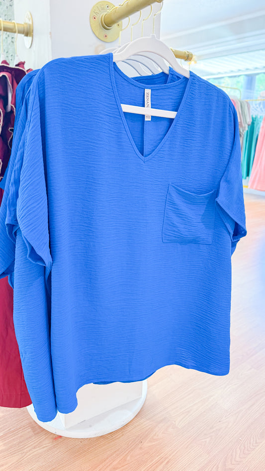 Brushed Top, Blue