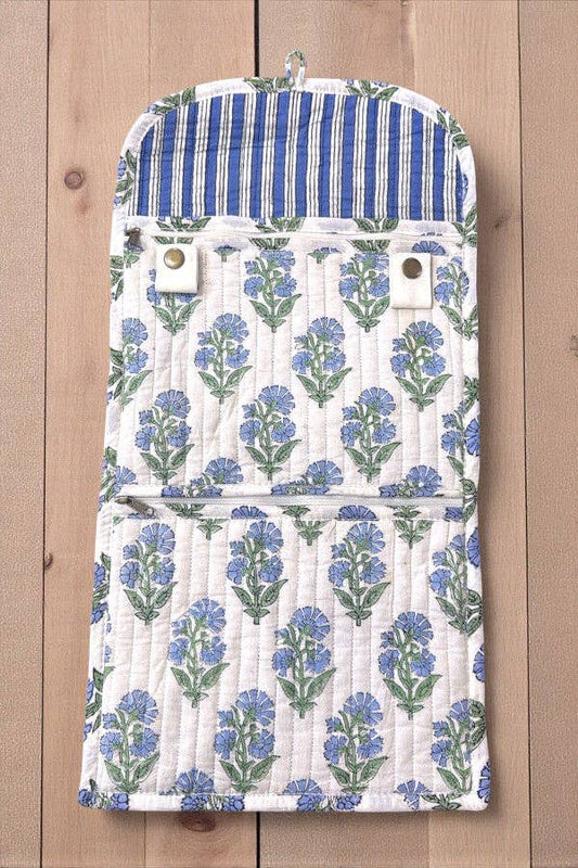 Patsy's Jewelry Case, Blue Quilt