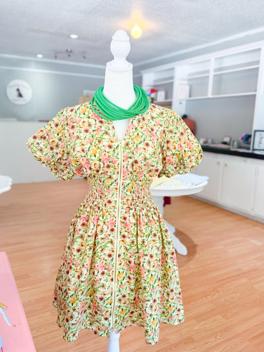 Garden Party, Green Floral