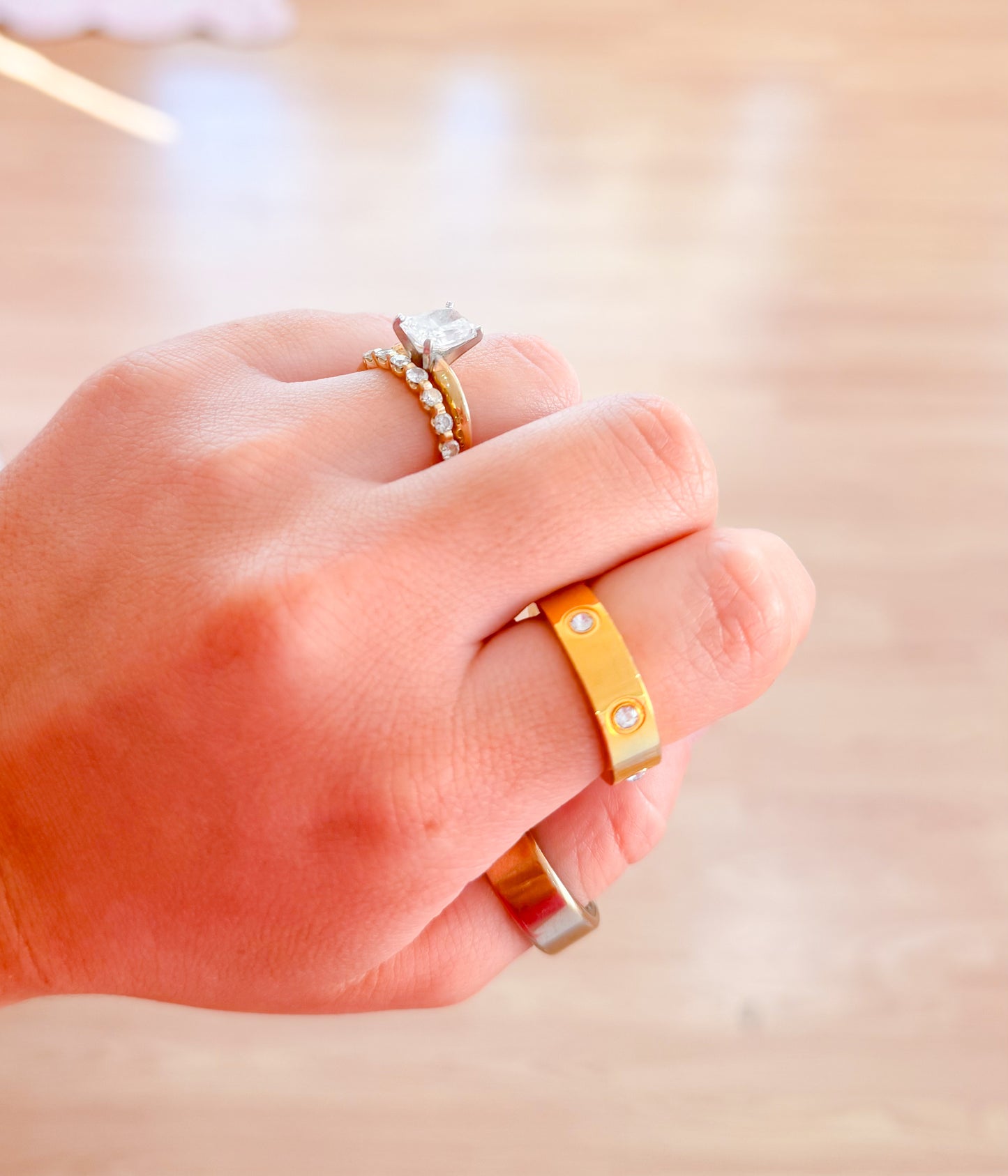Such a Staple, Gold + Crystal RING