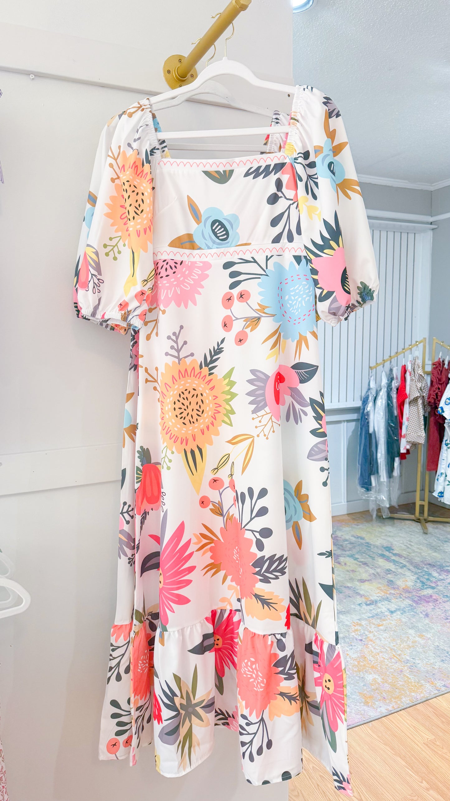 Tropical Babe, Floral Maxi