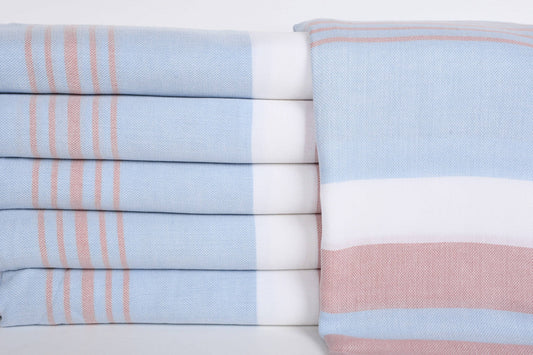 Beach Towel, Blue & Red