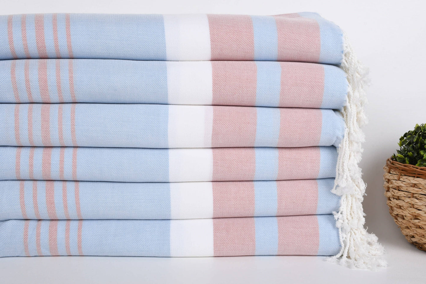 Beach Towel, Blue & Red