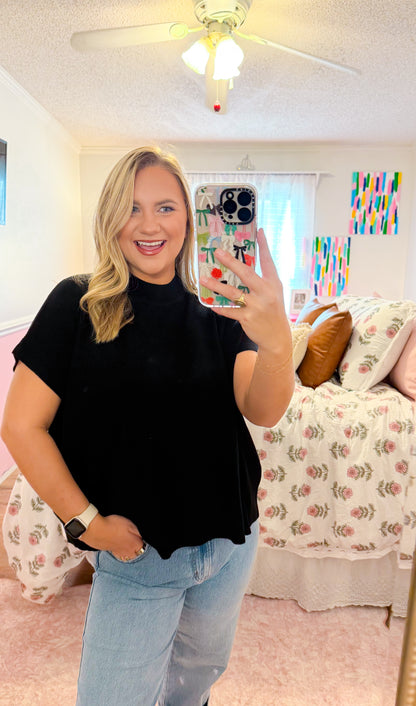Shelley Sleeveless Sweater, Black