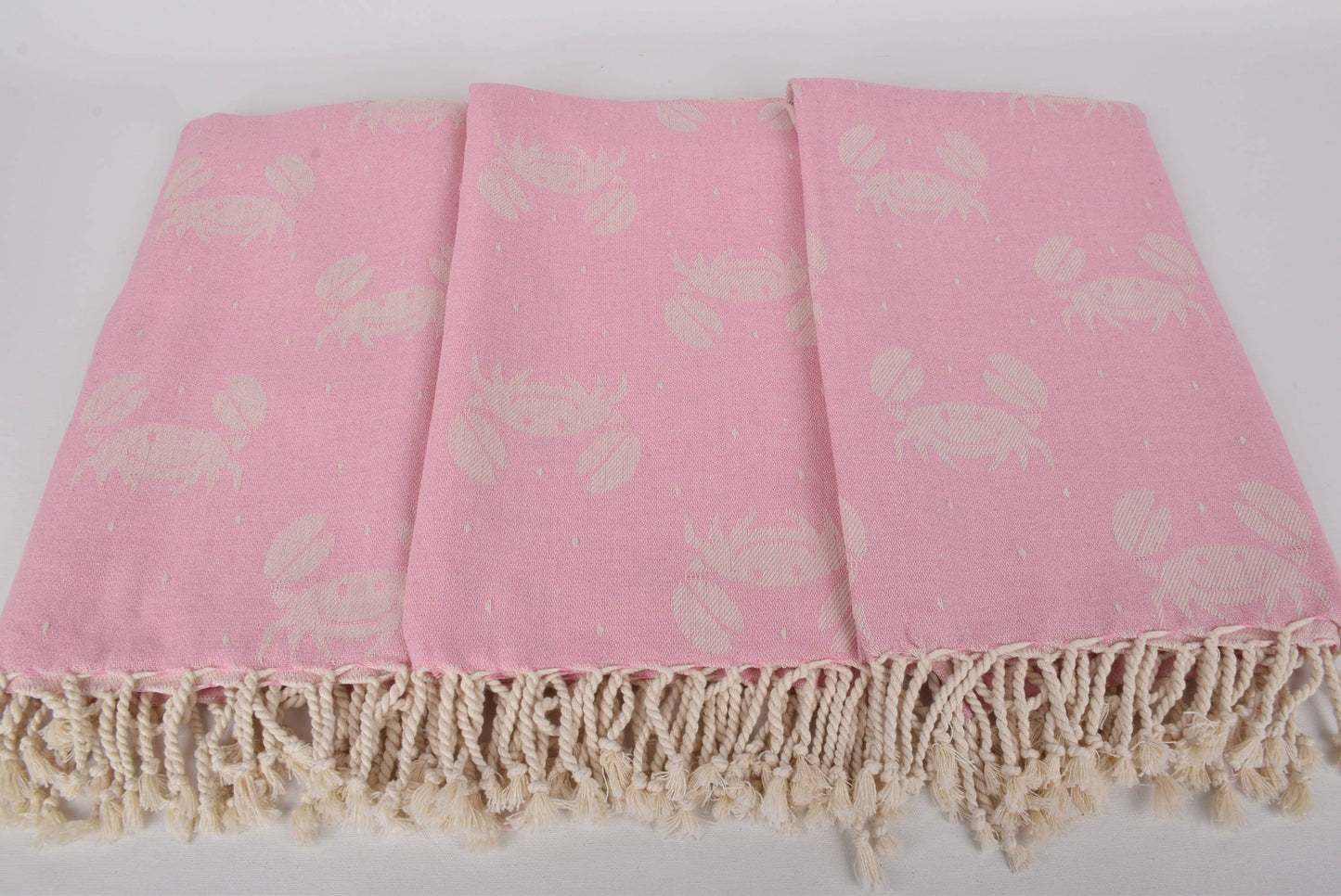 Beach Towels, Pink Crab