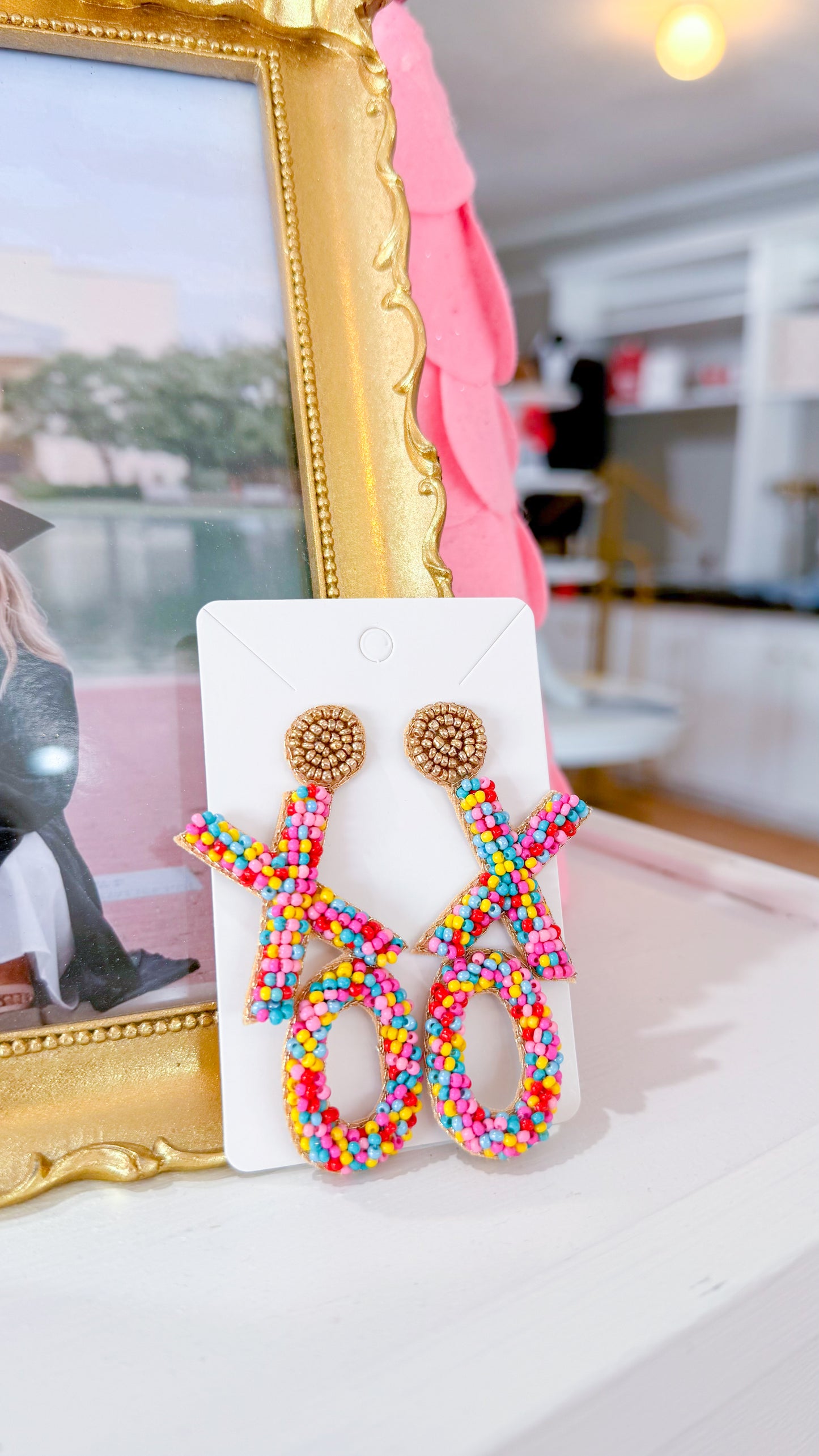 XOXO Beaded Earrings