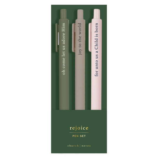 Rejoice Bible Study Pen Set