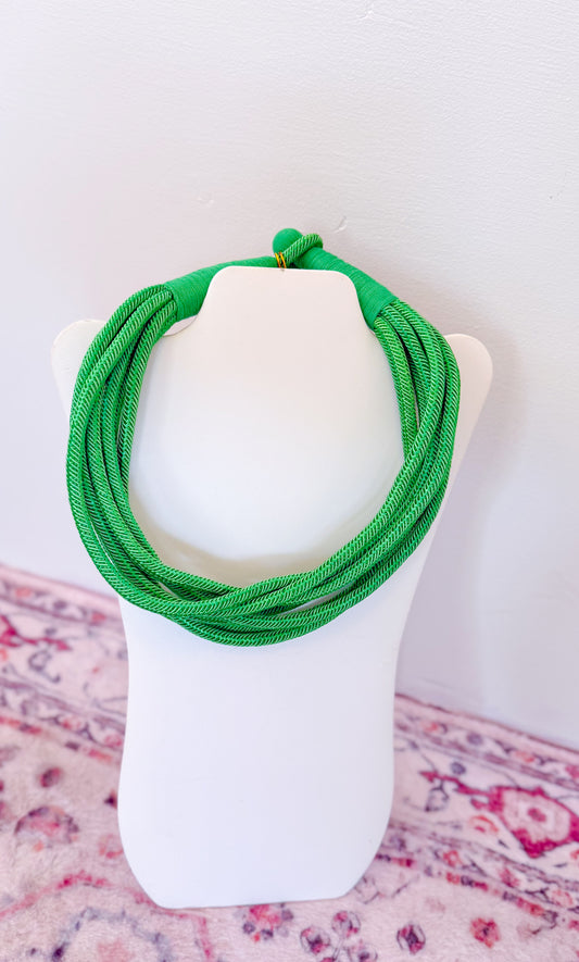 Studley Rope Necklace, Kelly Green