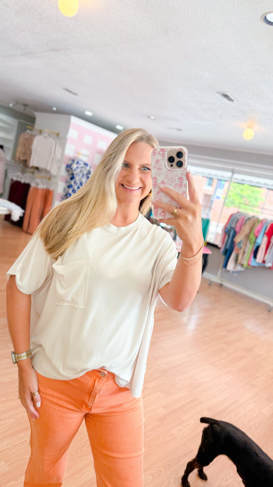 Cute + Comfy Tee, Sand