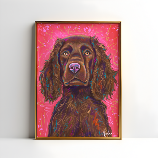 Boykin Spaniel Artwork, 11x14"