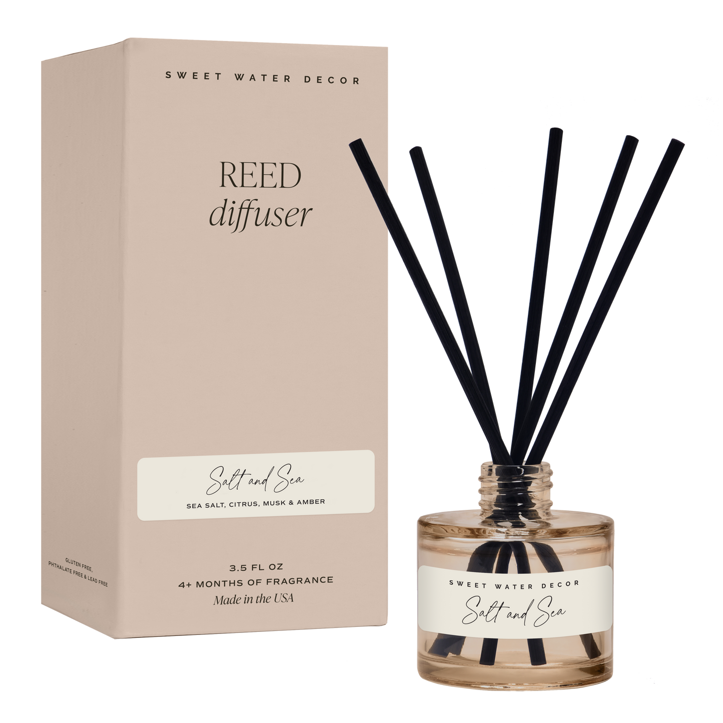 Reed Diffuser, Sea + Salt