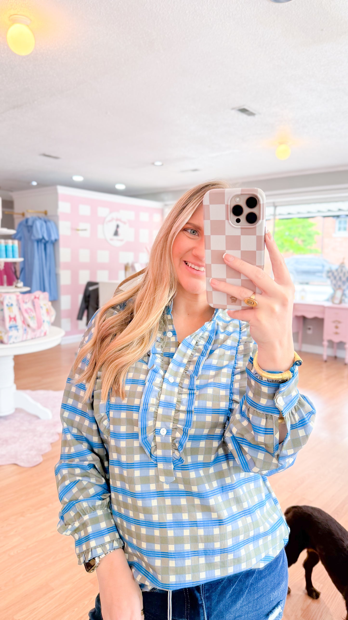 Party Plaid, Blue