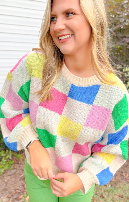 Molli's Moment, Checkered Sweater