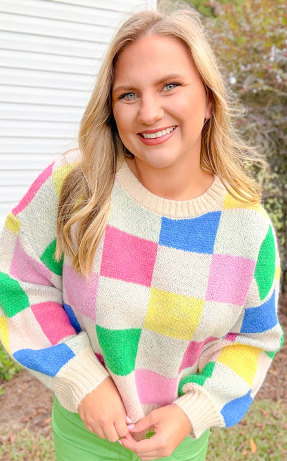Molli's Moment, Checkered Sweater