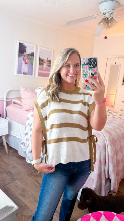 Nauti Neutral, Beige Stripe