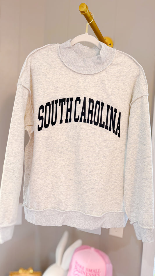 SC Mock Neck Reversible Crew, Grey