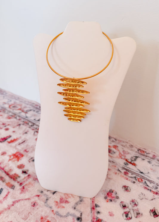 Choker Necklace, Geometrical Pod