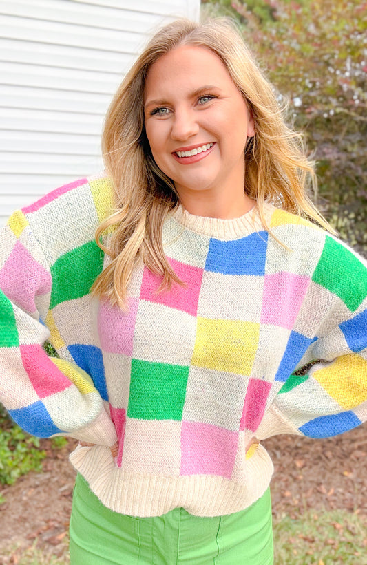 Molli's Moment, Checkered Sweater