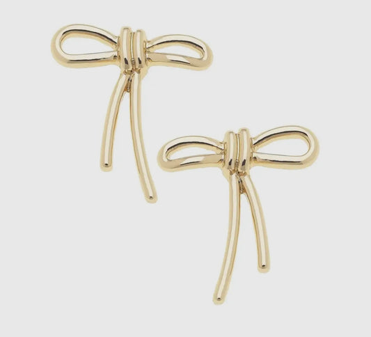 Molly Bow Studs, Gold