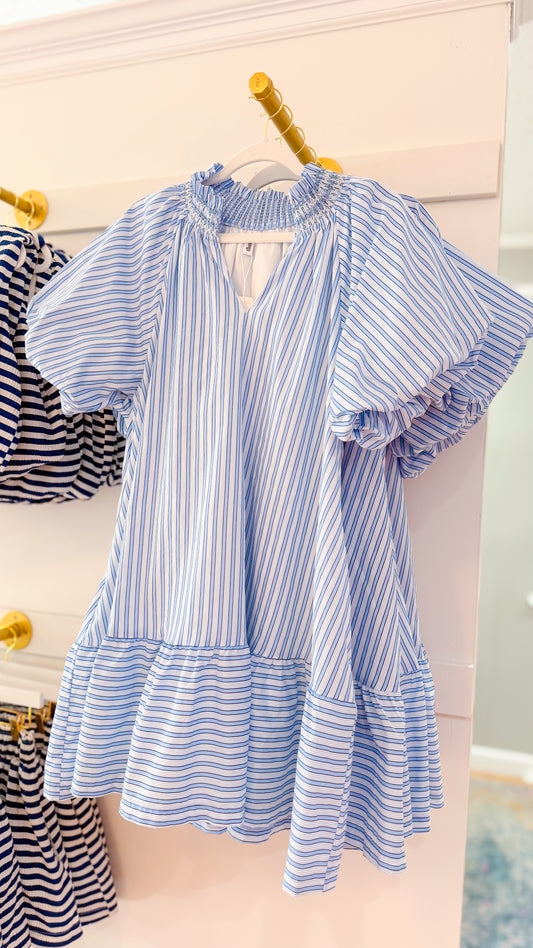 Kendal Dress, Blue Mix