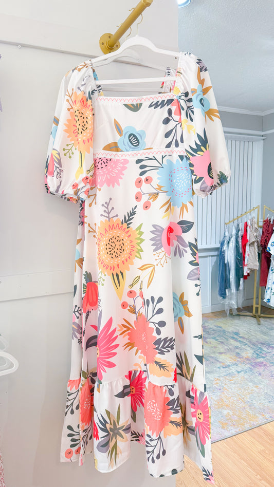 Tropical Babe, Floral Maxi