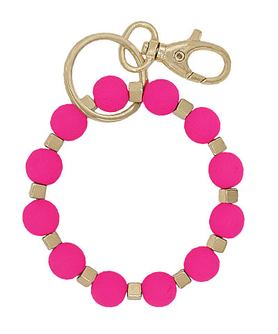 Neon Bead Keychain