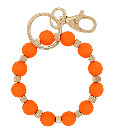 Neon Bead Keychain