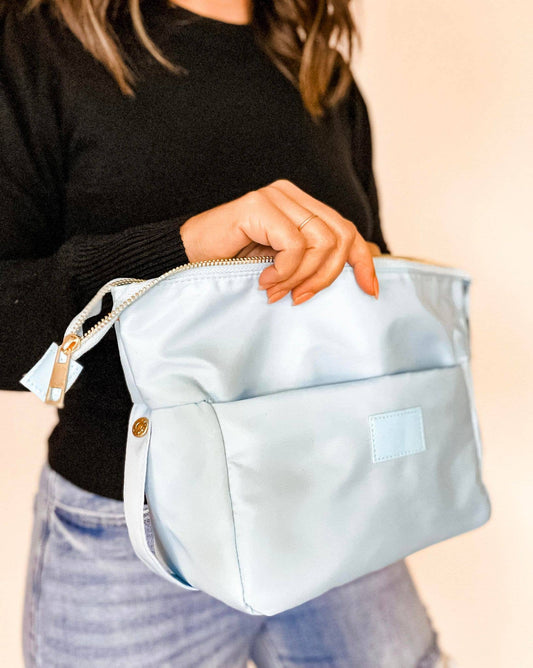 Travel Bum Bag, Light Blue