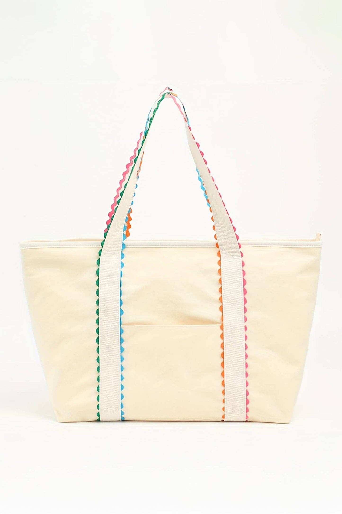 Canvas Tote, Colorful RicRac
